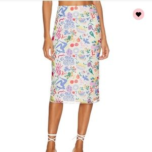 revolve midi skirt